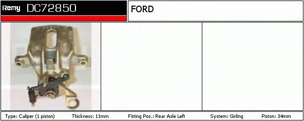  Суппорт задний левый Ford Focus 1